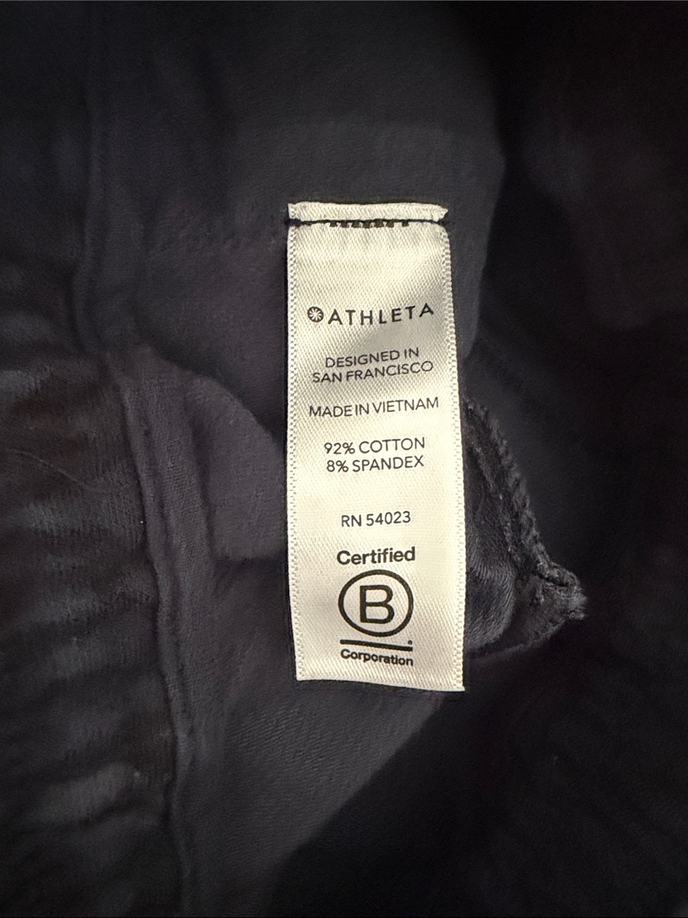 Athleta Navy Camouflage-Print Jogger Pants - Picture 7 of 7